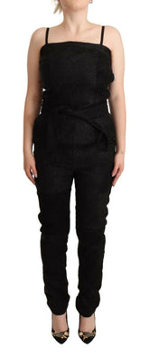 La Maison du Couturier Black Spaghetti Strap Jumpsuit Dress -   -  La Maison du Couturier.